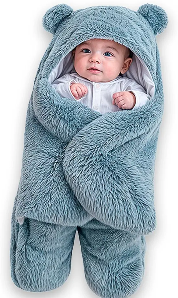 Saco de dormir Casulo Cobertor Enroladinho Sweddle Bebê (0 a 3 Meses)