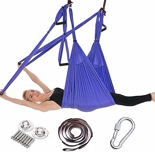 Aerial Yoga Hammock, Ultralight Anti Gravity Yoga Swing Aerial Pilates Swing Set, Ultra Strong Yoga Hammock Trapezoidal Extension, Home Fitness Accessories