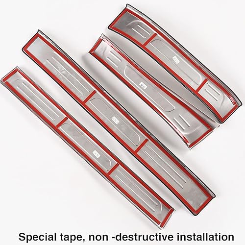 Miniatura 6 de AOMSAZTO 4 piezas de protección para umbral de puerta para Honda CR-V CRV 2023 2024, accesorios de acero inoxidable para decoración de placa de