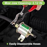 Vista 2 de Toolwiz Alicates de extracción de manguera de automóvil, combustible automático y tubería de vacío Alicates removedores de manguera, herramientas