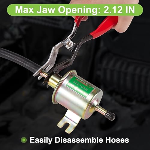 Vista 2 de Toolwiz Alicates de extracción de manguera de automóvil, combustible automático y tubería de vacío Alicates removedores de manguera, herramientas
