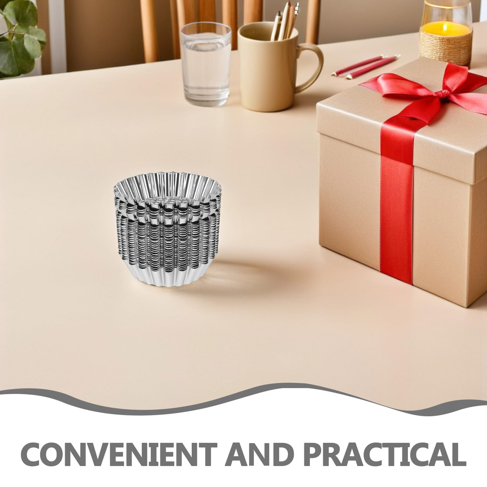 30 Piezas Moldes Mini Tartas de Acero Inoxidable con Decorativos Antiadherentes y Reutilizables Moldes para Tartaletas Quiches Pasteles y Postres Fácil Desmoldeo y Limpieza
