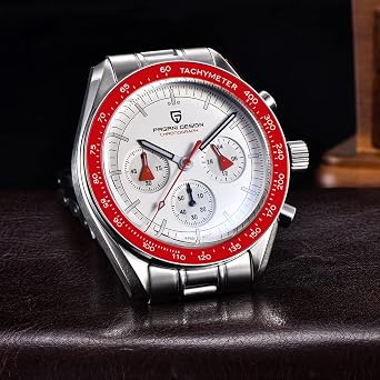 Pagani Design 1701 V3 Men's Chronograph Quartz Dial 40mm VK63 Movement Stainless Steel Mirror Sapphire Watch 100 Metre Water Resistant Sports Watch