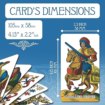 Amazon.com: OMNITO Tarot of Marseille 78 Tarot Card Set
