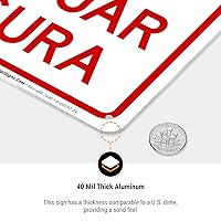 Vista 6 de Letrero bilingüe de "No Dumping Allowed No Arrojar Basura, 10 x 14 pulgadas, libre de óxido, aluminio 040, resistente a la decoloración, fabricado