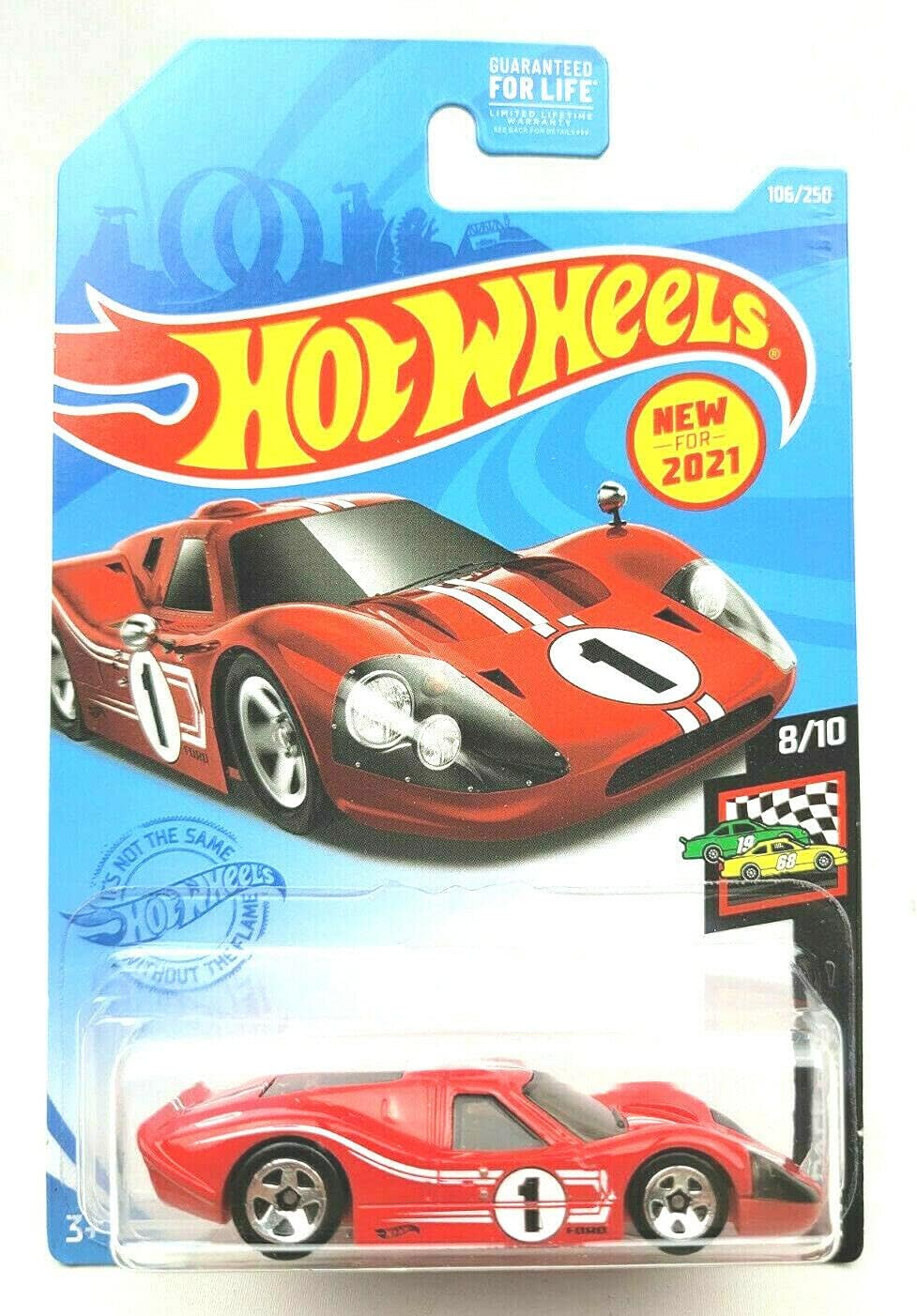 DieCastHotwheels '67 Fords GT40 MK IV, [Red] 106/250 HW Race Day