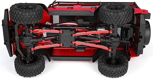 Miniatura 5 de COOWOO Juego de eslabones de chasis de alta liquidación, piezas de actualización para 118 TRX-4M RC Crawler Car Set de 8 rojo