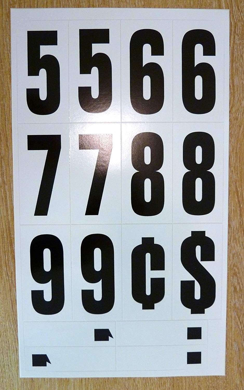 Minilabel Pack of 62 X 3" (75mm) Vinyl Sticky Letters & Numbers, Self-Adhesive, Stick On, Waterproof Lettering for Signs, Vehicles, Boats, Posters & School Projects