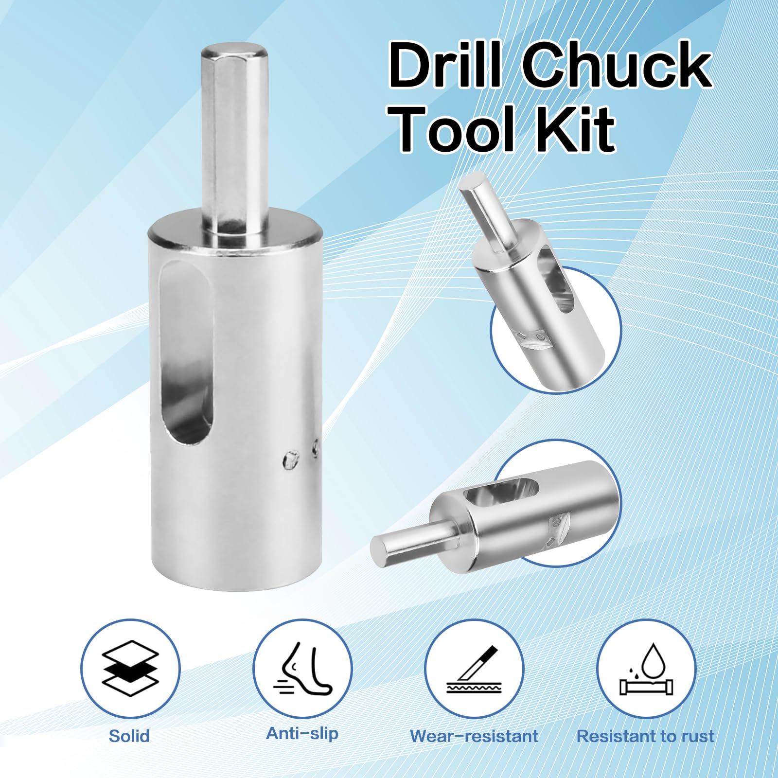 Bekaert Drill Chuck LJL-Ez 9 Gauge Drill Chuck Twist Ties Tool -Chain Link  Fence Wire Twister For Drill, Chainlink Fencing Twisting Installation Wire  Twister Tool For Drill