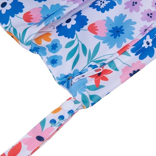 Miniatura 191 de ALVABABY 2 bolsas de pañales de tela para ropa húmeda, reutilizables con dos bolsillos con cremallera, para viajes, playa, piscina, guardería, 01