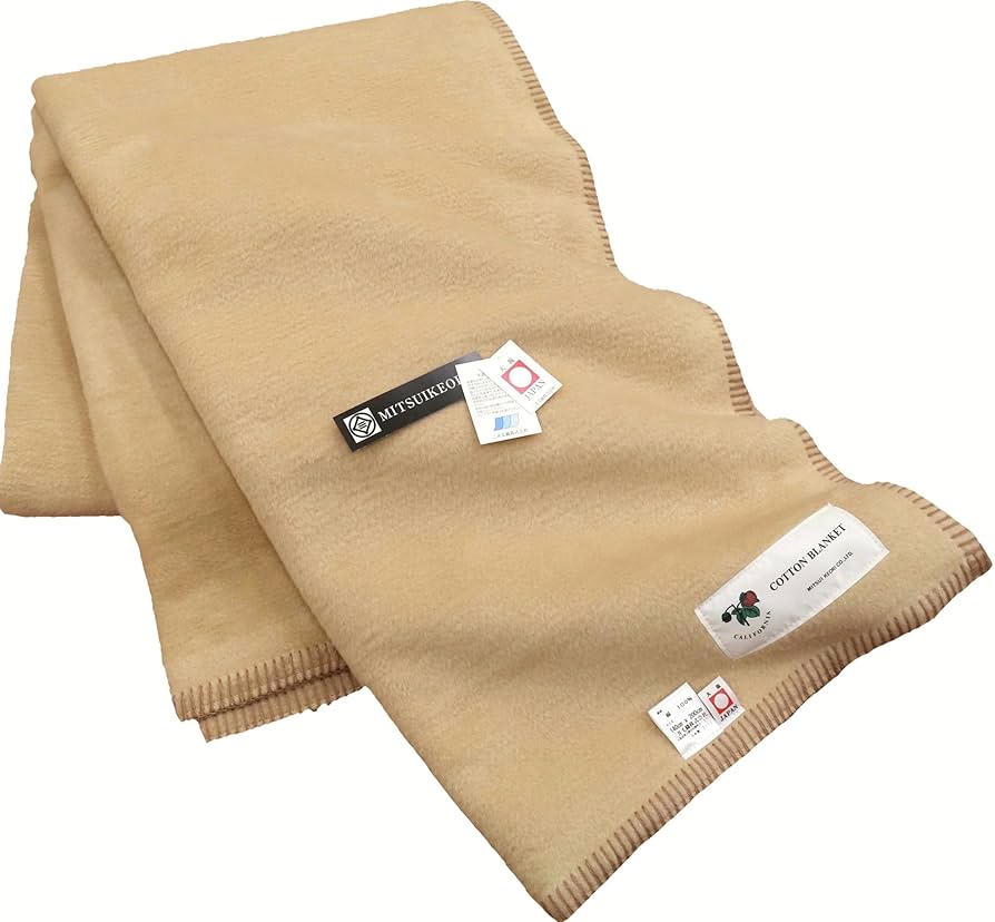 Amazon｜公式 三井毛織 国産 カリフォルニア 綿 毛布 純粋 綿