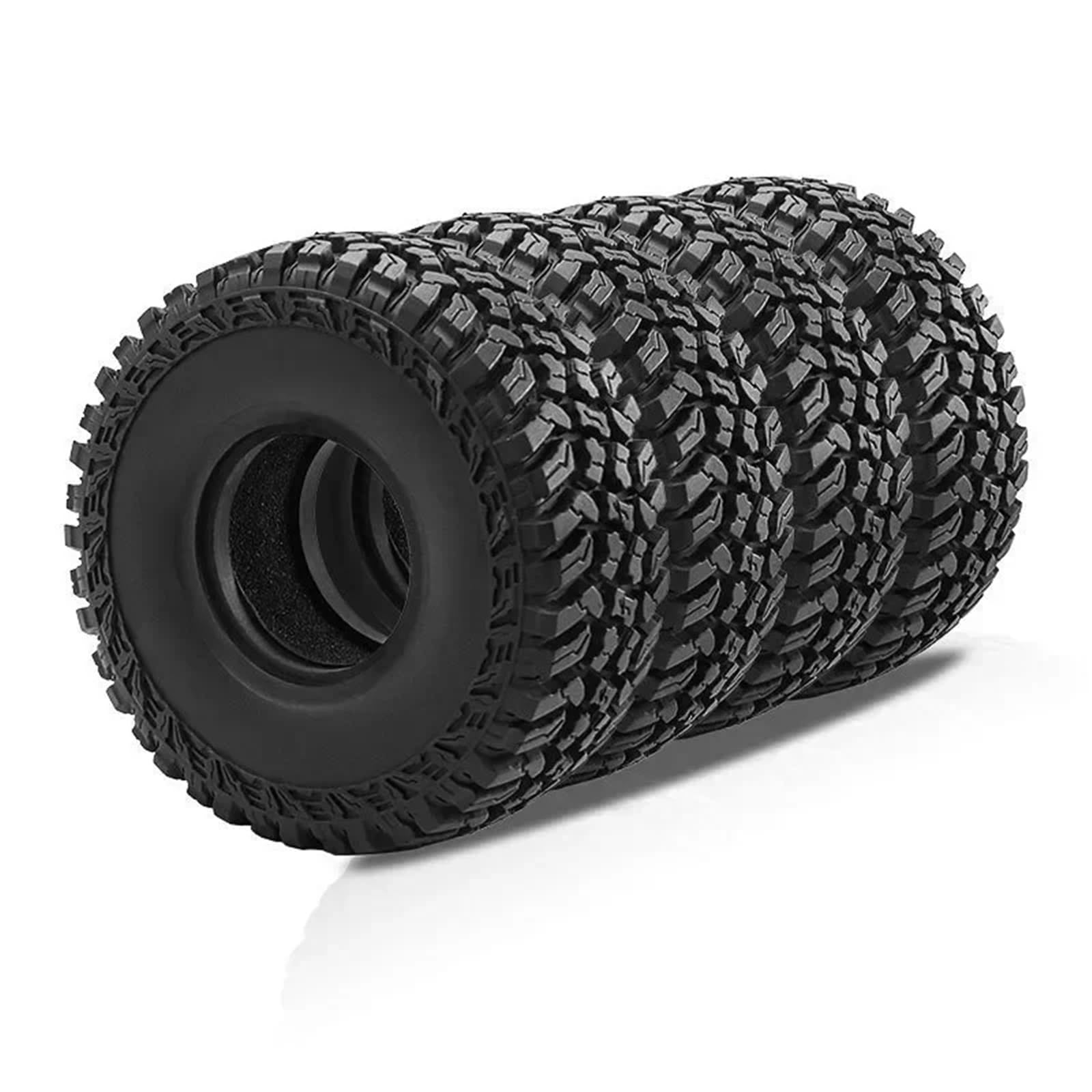 para Axial para SCX10 II III para Capra para TRX4 D90 para Redcat para MST 1/10 4 Uds 118mm 1,9 "Rueda Neumático Goma Suave Reemplazo Coche Trepador Control Remoto RC Rueda Neumáticos