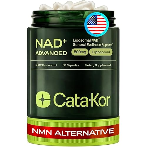 Liposomal NAD Supplement with Resveratrol – NMN Supplement Alternative – Third-Party Tested – 30-Day Supply – Advanced NAD+ Resveratrol