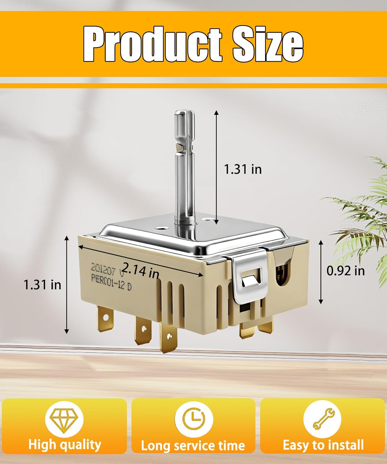 DG44-01006B Range Oven Dual Infinite Switch Compatible with Sam-Sung Range Oven,Replace AP6037530、PS11771631、EAP11771631 ETC.