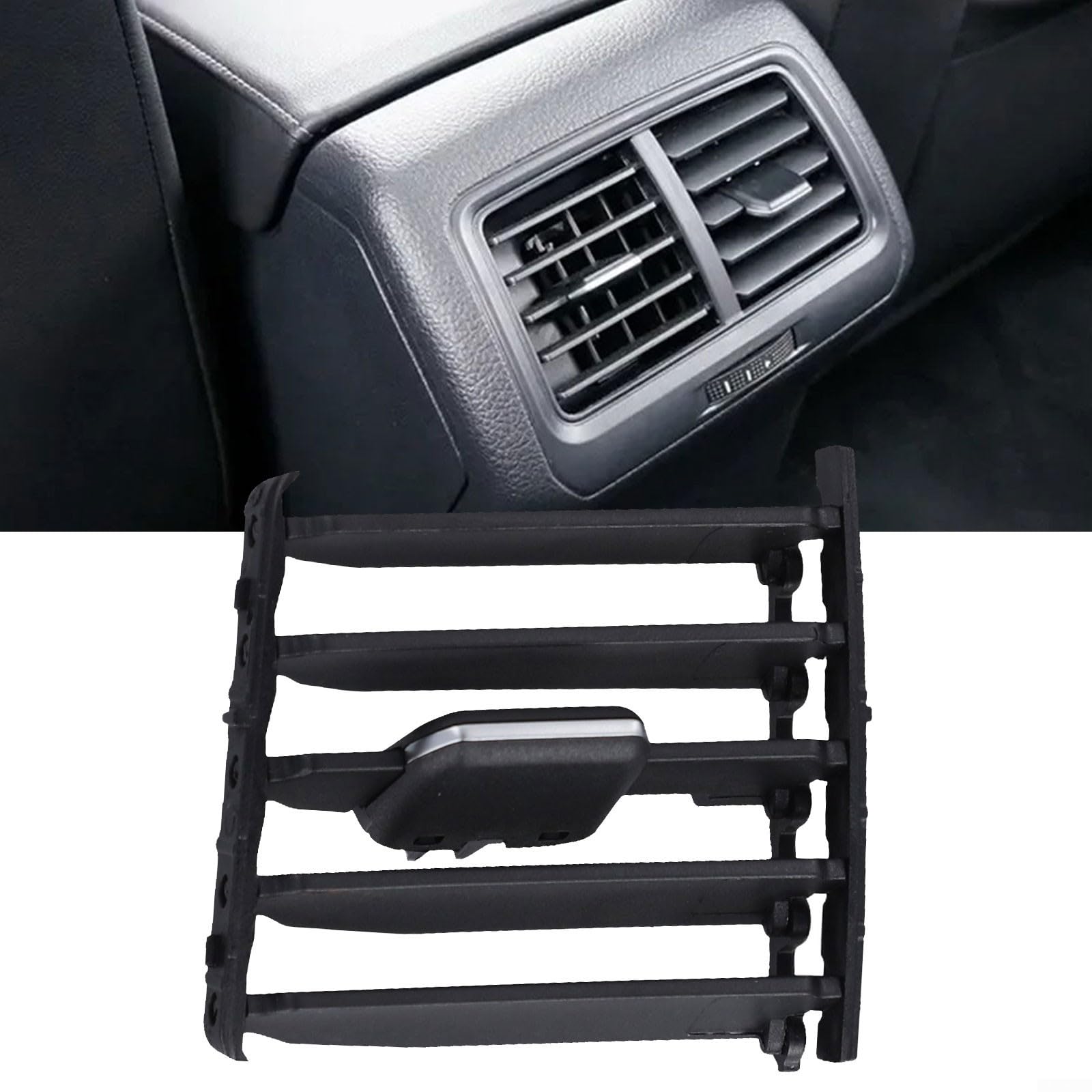 Grille d'aération arrière pliable pour VW Golf 7 7.5 MK7 MK7.5 2013-2020, pièce de rechange en plastique ABS noir OEM 5GG819203 5G0819203 (droite)