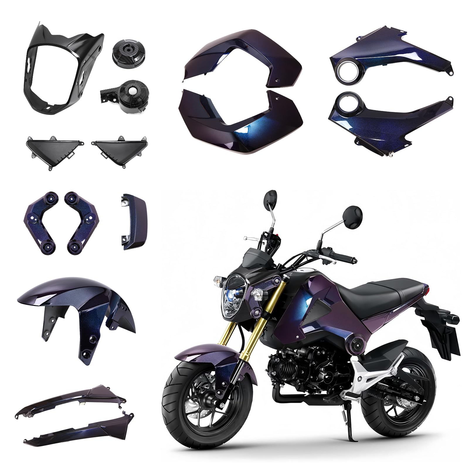 Amazon.com: Mokuo Motorcycle Fairing Kit in ABS Material