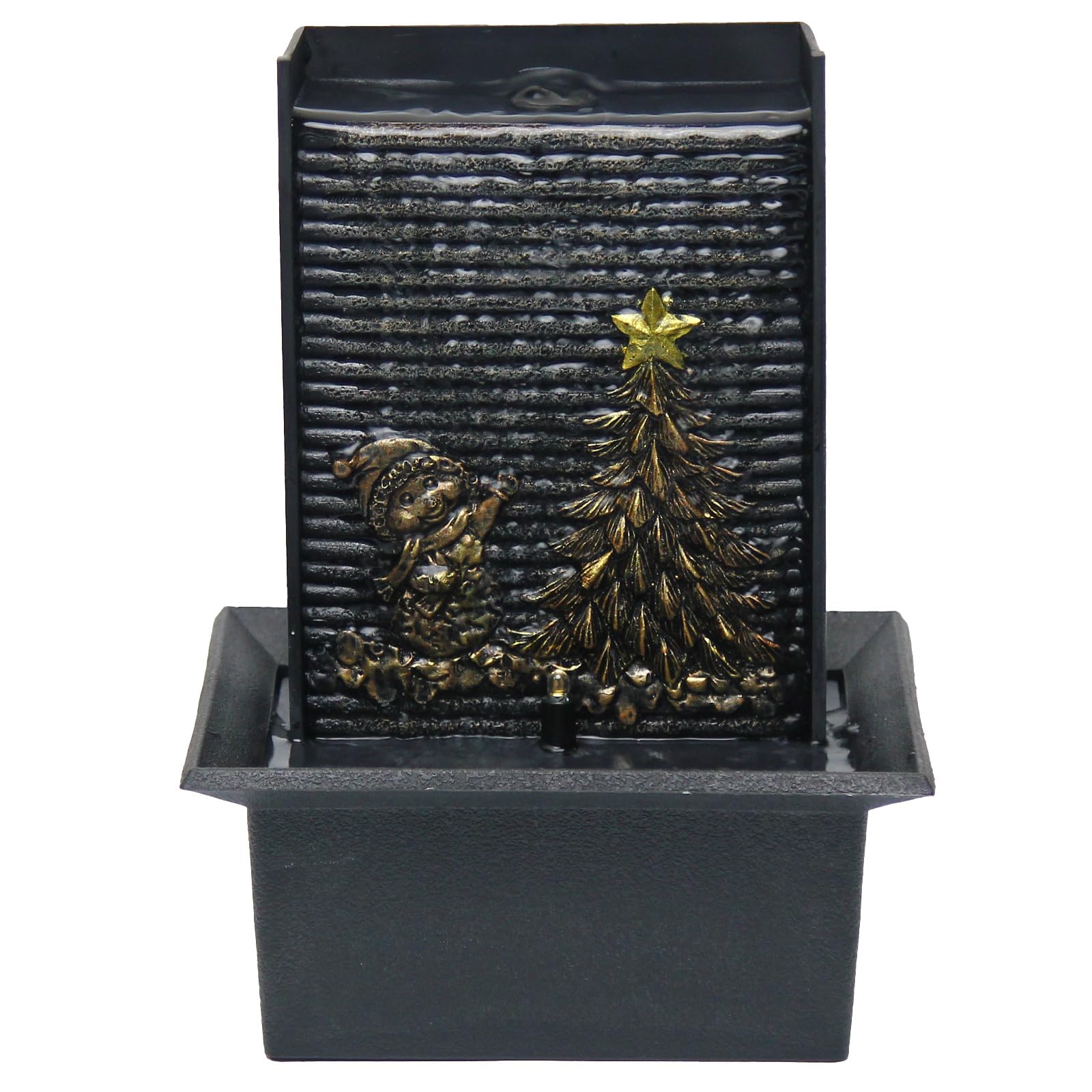 Fontaine de table cascade pour un bureau zen et une décoration de Noël apaisante