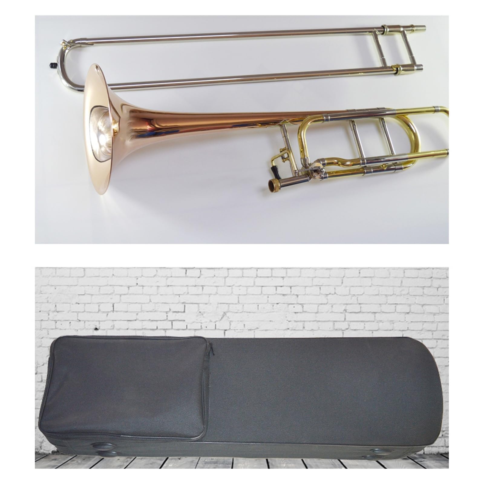 Puzon Instrument puzon tenorowy z brązu fosforowego B dur odpowiedni dla początkujących