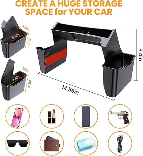 Miniatura 7 de Caja de almacenamiento interior para accesorios de almacenamiento interior para Jeep Wrangler JL JLU 4xe 2026 2025 2024 2023 2022 2021 2020 2019