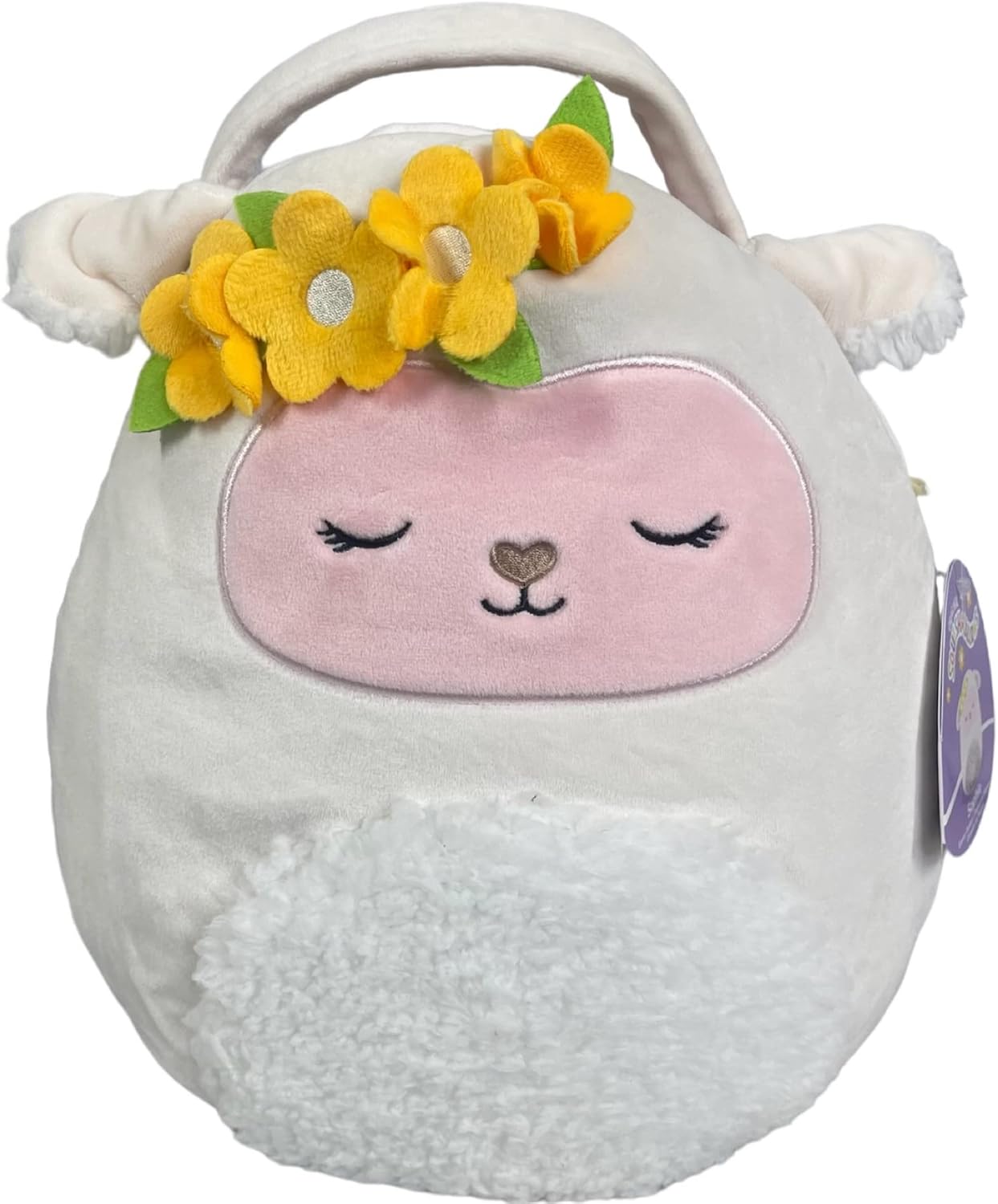 Squishmallows Official Kellytoy Easter Squad Squishy Soft Plush Toy Animal (12 Inch, Sophie Lamb (Flower Crown))
