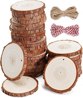 15 Scandinavian Christmas Decor Ideas That'll Transform Your Home into a Nordic Wonderland! 17 wohohoho 32pcs 3.6-4 inches Natural Wood Slices, Unfinished Craft Wood K...