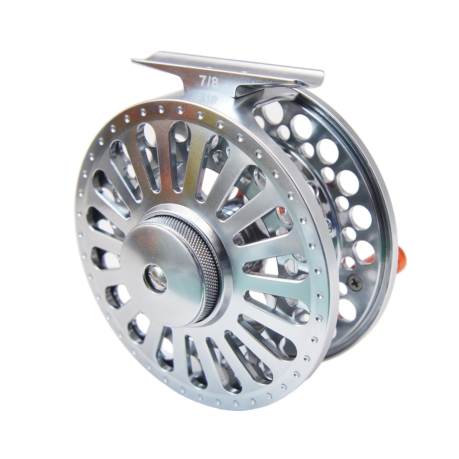 Alichino Fly Fishing Reel, CNC Machined Aluminum Alloy Large Arbor Fly Reel with Carbon Disk Drag