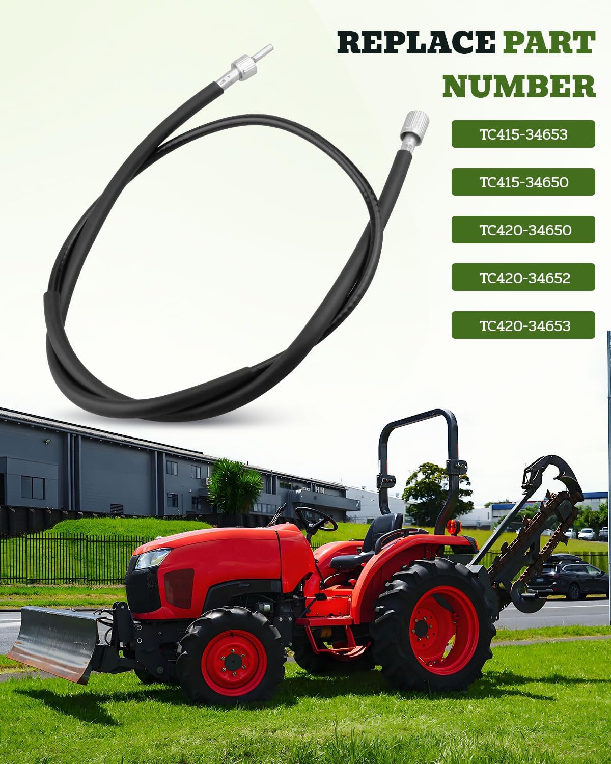 Tachometer Cable Fit for Kubota L2501 L2502 L3200 L3800 Tractor