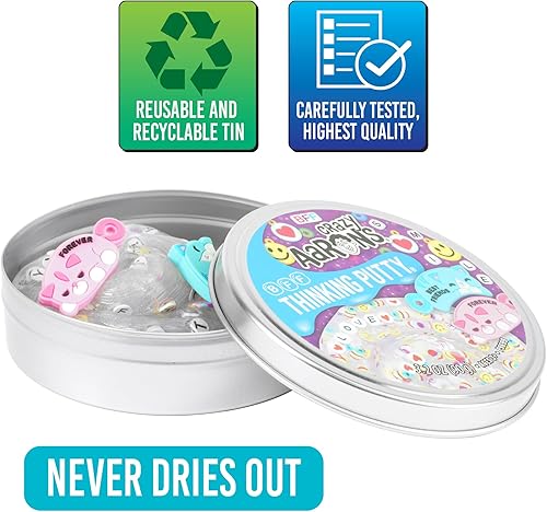 Miniatura 30 de Crazy Aaron's Thinking Putty - Masilla para juego sensorial adorable y pastel, no tóxica, nunca se seca, juguete creativo, diversión a partir de 3