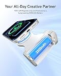 TELESIN Pro Poignée d'imagerie de shot, prise de vue de téléphone magnétique pour iPhone 17 16 15 14 13 12, Poignée d'arrêt Bluetooth avec 3200mAh pile & Chargage sans fil, porte-poignée de style DSLR