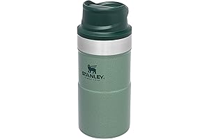 Stanley Classic Trigger-Action Travel Mug, 0.25L: Thermal Mug for Leakproof Coffee