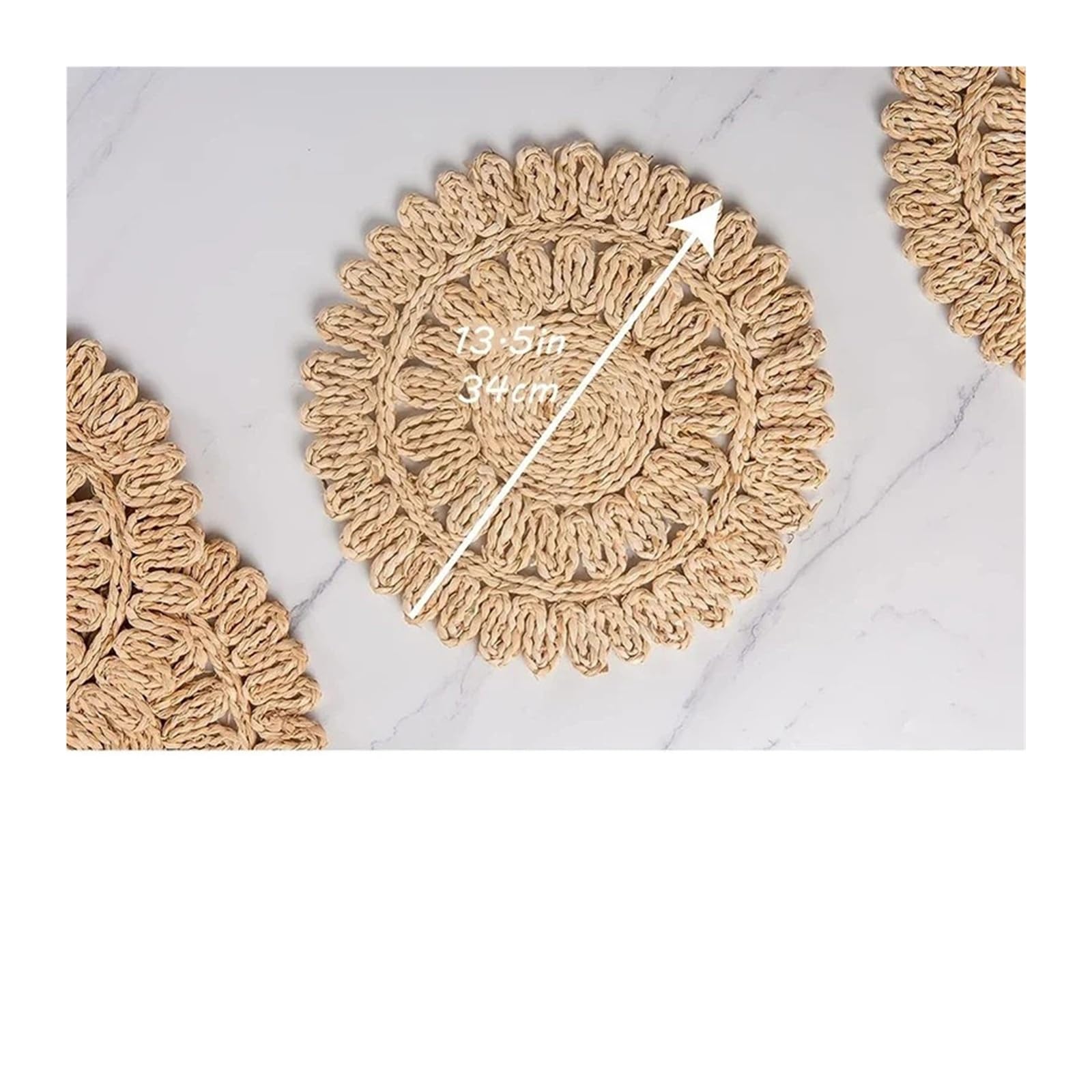 12 à 4 Sets de Table tissés individuels(12 Pieces)