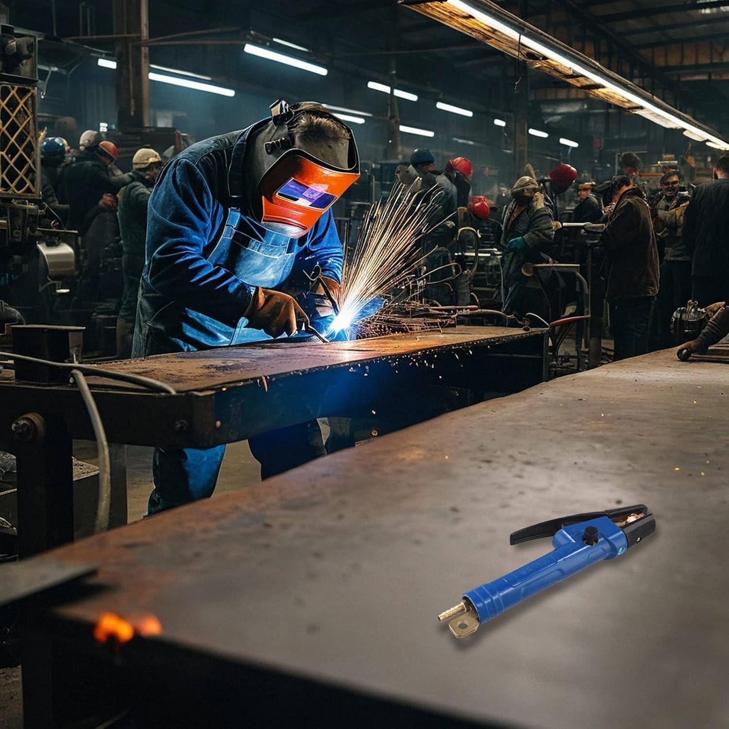 Carbon Air Gouging Torch 1000A for Steel Cutting Groove and Weld Defect Removal, High Efficiency Air Carbon Gouging Tool Compatible with