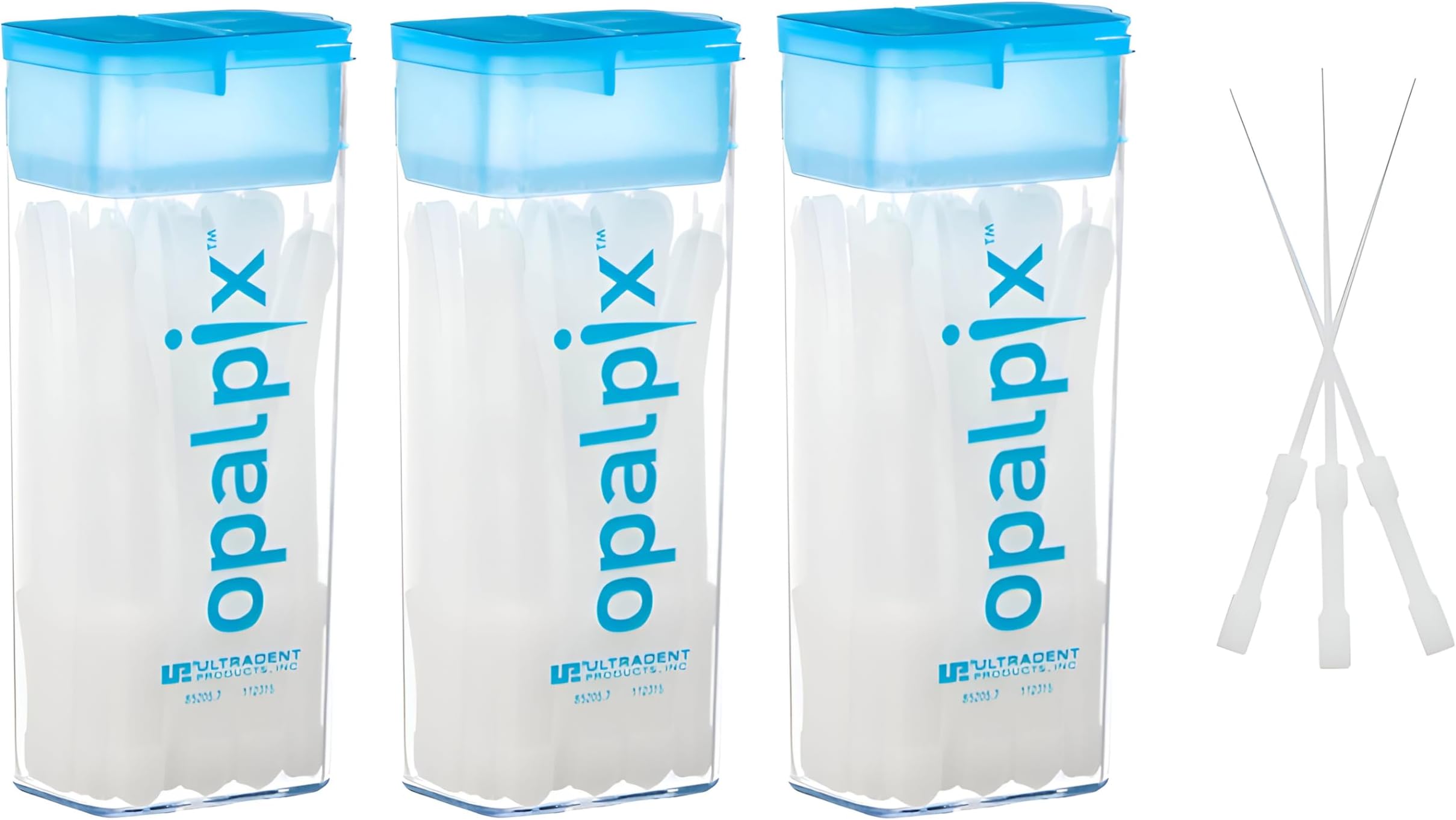 OpalPix Dental Picks (3 Packs) 32ct per Pack. Toothpicks by Opalescence GO Plastic Tooth Dental Pick Oral Care Soft. 5590-3