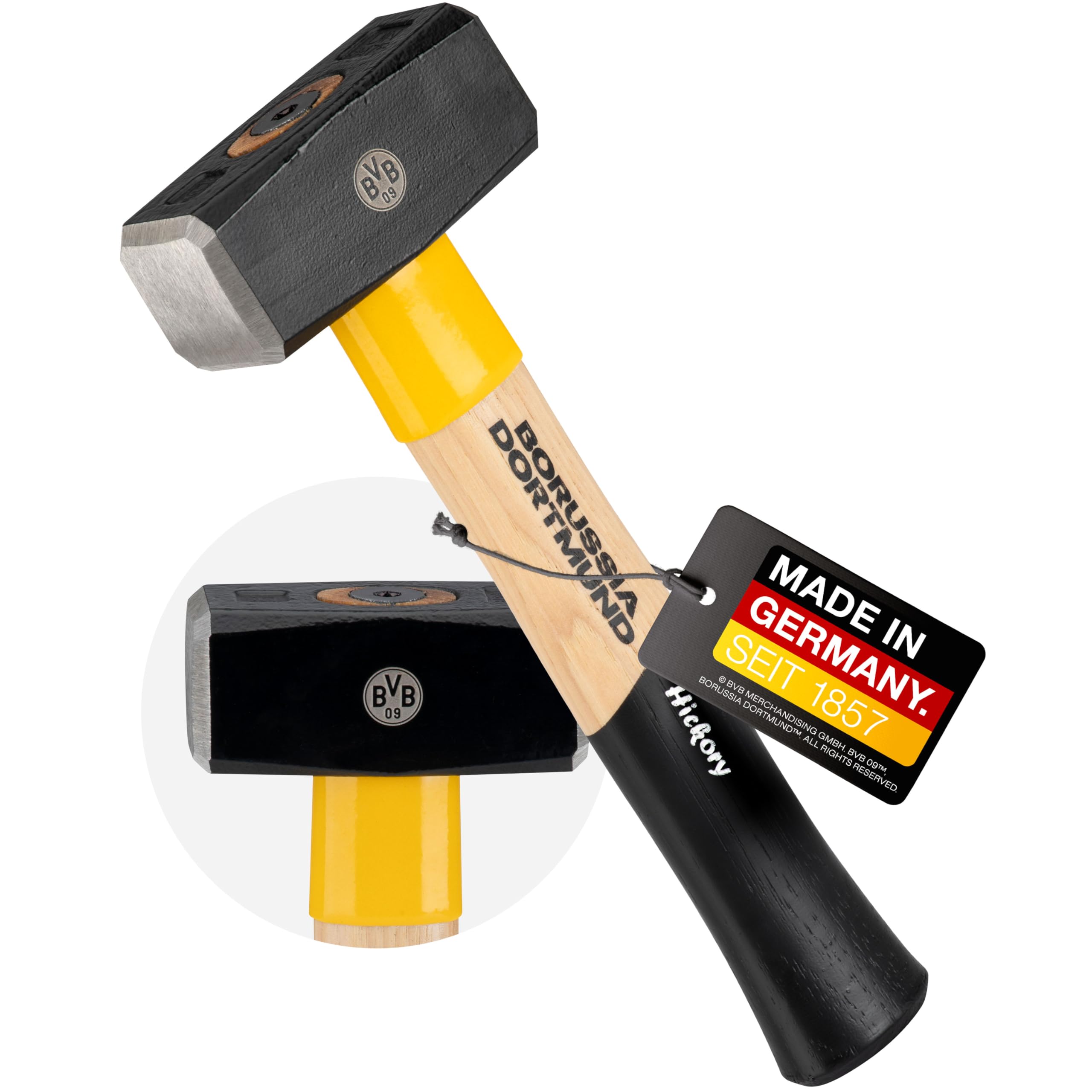 Marteau Picard BVB-Edition cadeau idéal de 1000g pour fan du Borussia Dortmund