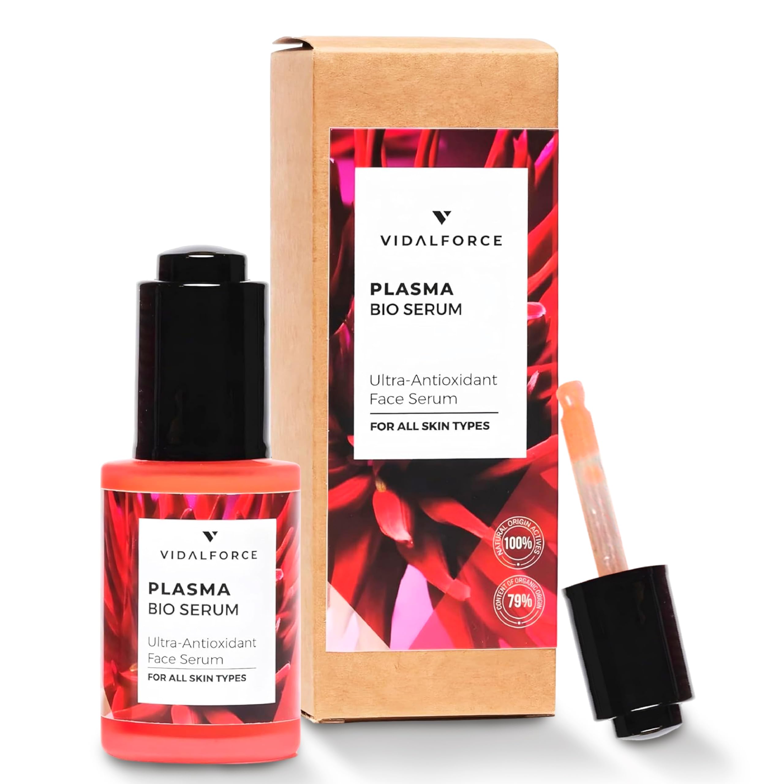 PLASMA Serum Astaxantina 10%, Bakuchiol 5%, Vitamina C Pura 3