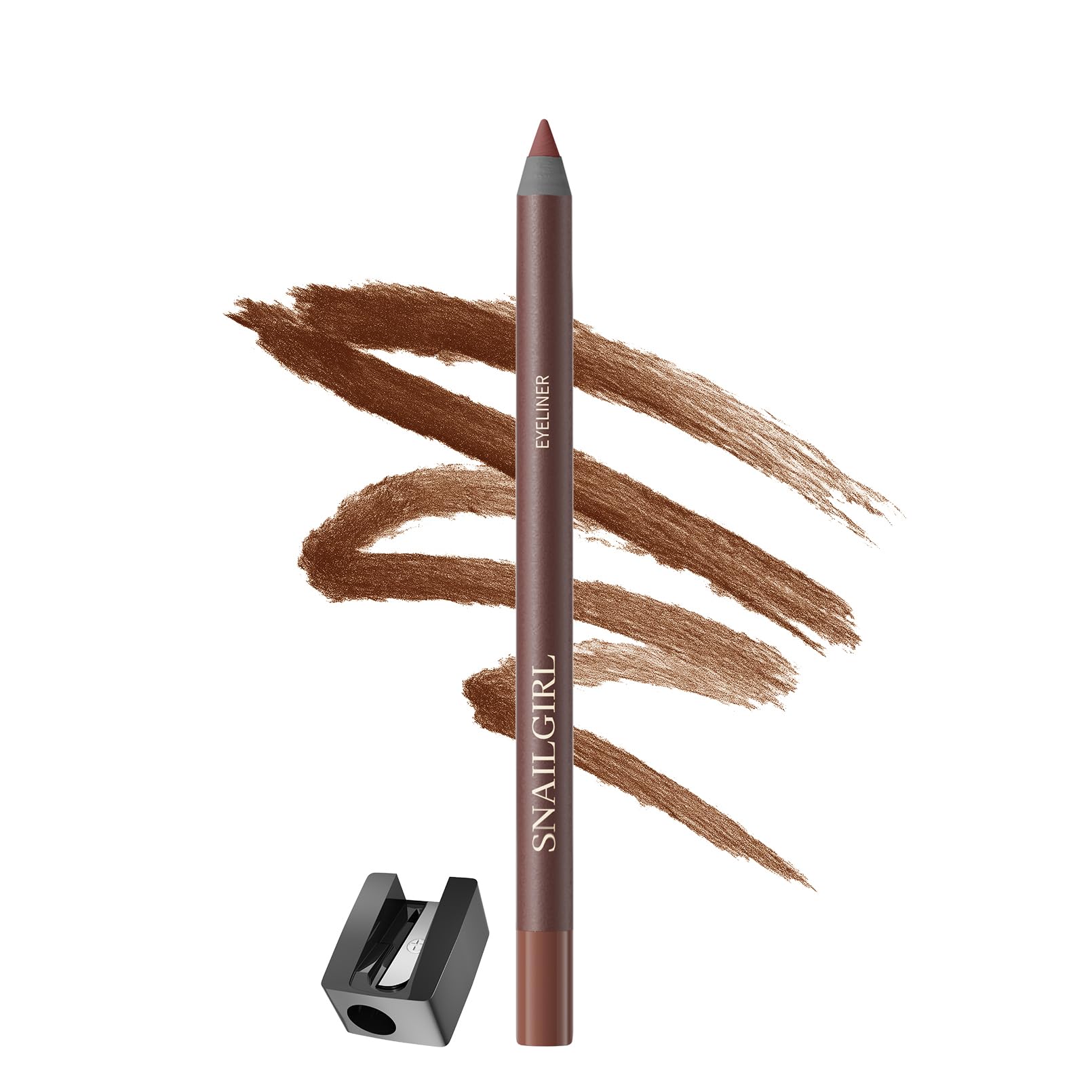 24HR Chocolate Waterproof Eyeliner Pencil, Silky Smooth Eyeliner for Mature Women Easy to Use