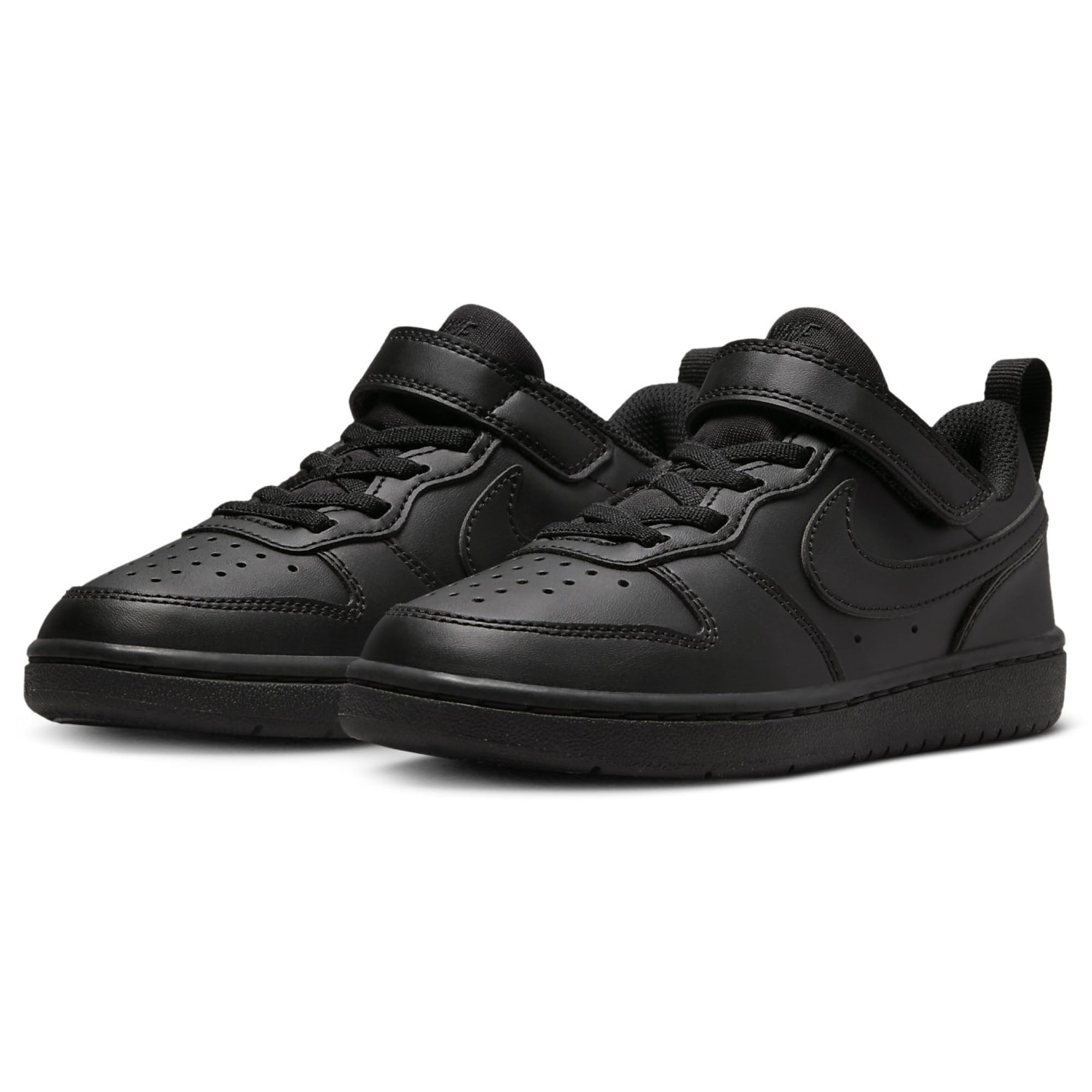 Nike Court Borough Low Recraft Shoes Sneaker, Black/Black-Black, 11 US Unisex Little Kid