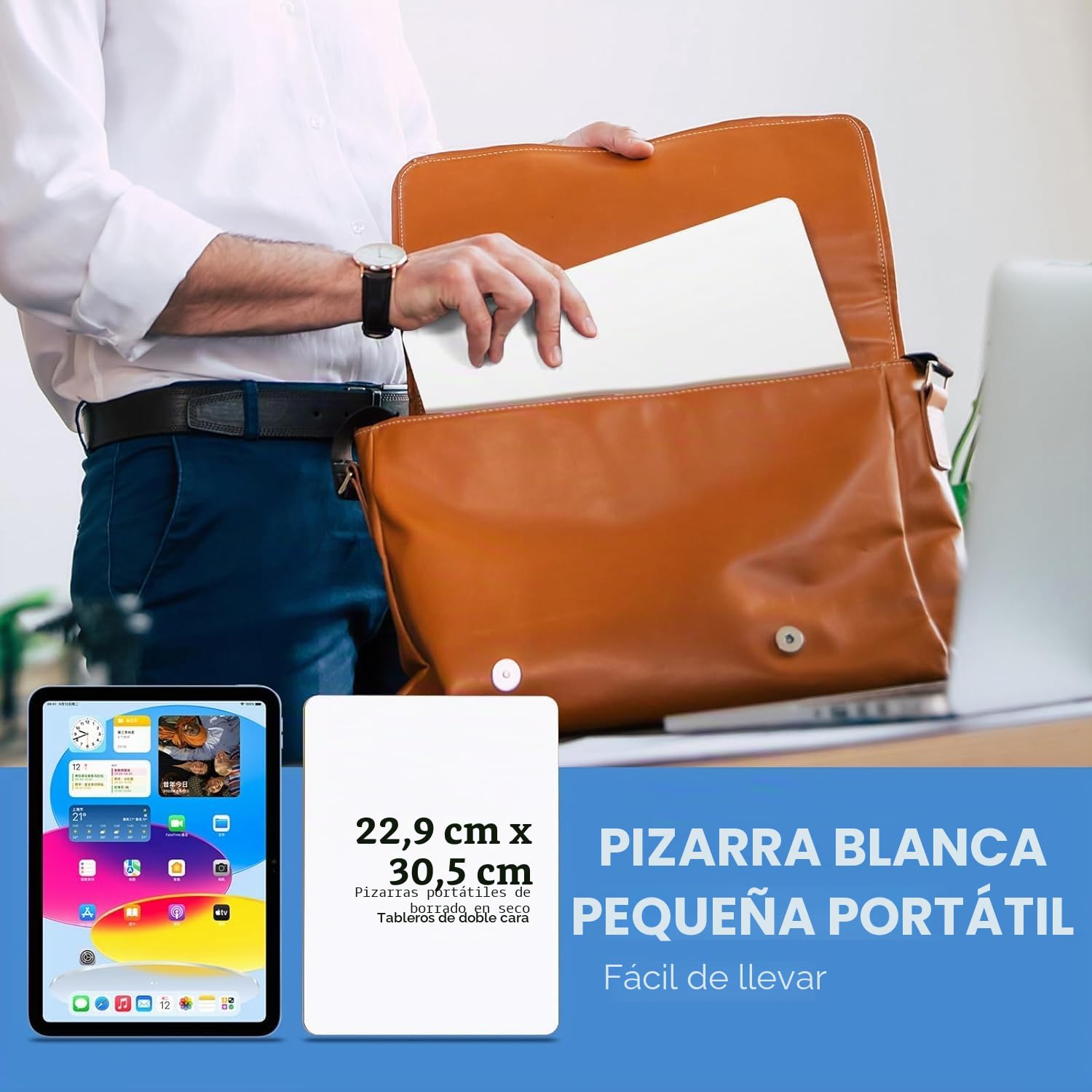 KAHEIGN 8 Piezas Pizarras Blancas Pequeñas de Borrado en Seco, 21CM x 30CM Mini Pizarra Portátil de Doble Cara con 8 Bolígrafos y 8 Borradores - para Estudiante Maestro Aula Hogar Oficina Suministros