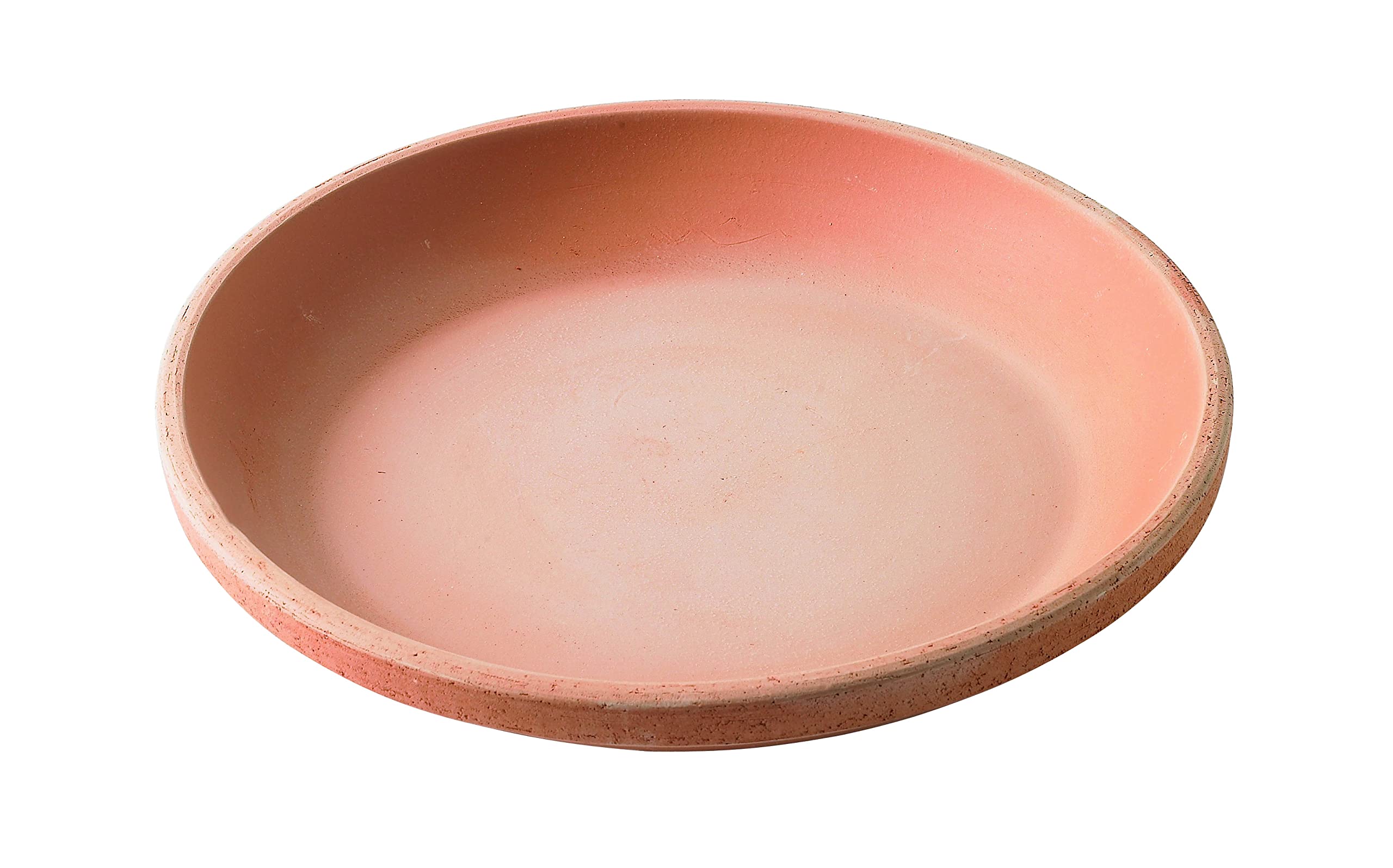 Generico Vaso Terracotta Fatto a Mano con Sottovaso in Terracotta, Fioriera Diametro 30 cm, Altezza 24 cm, Cotto Naturale Coccio