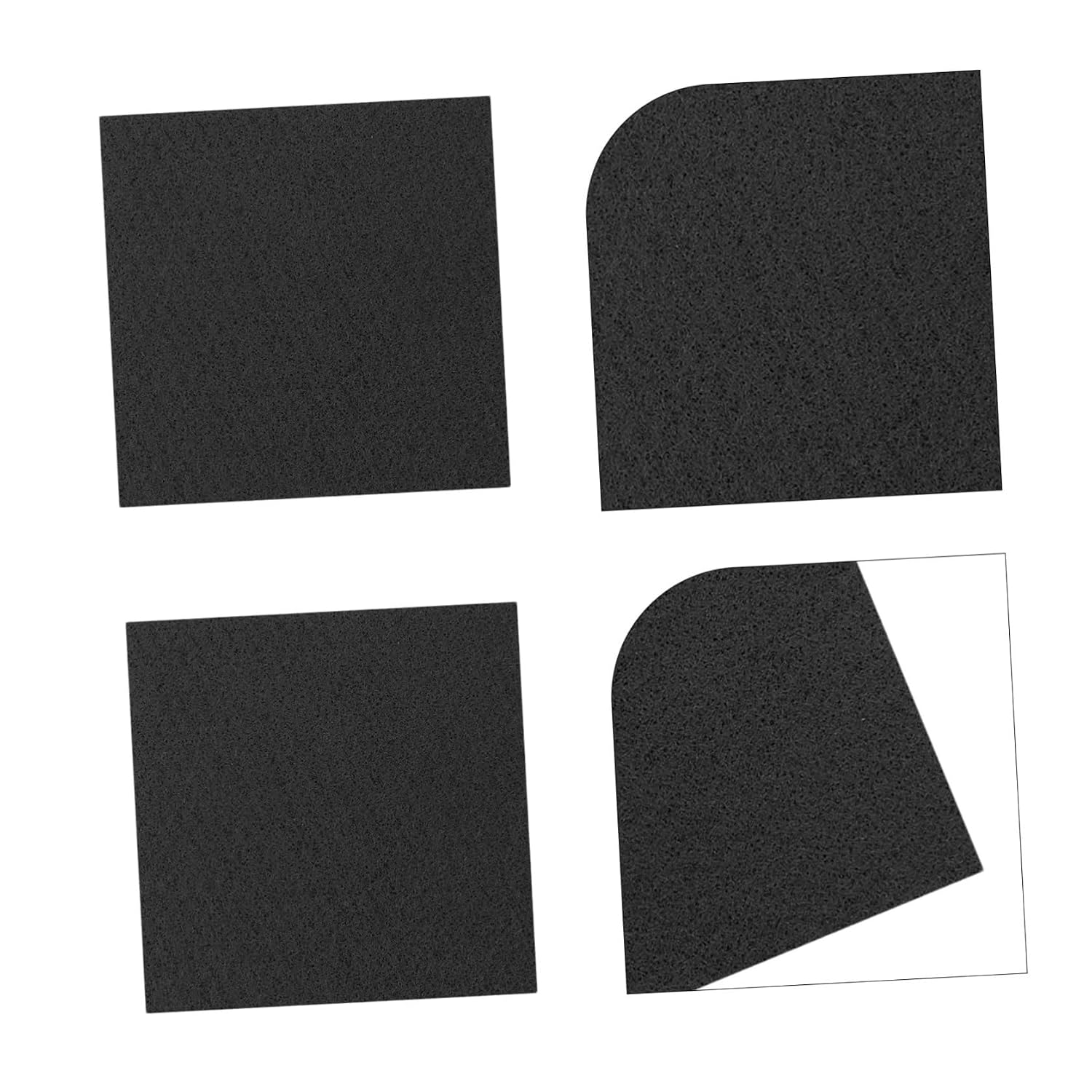2pcs High Temperature Vacuum Furnace Insulation Graphite Carbon Felt Soft Blanket 100×100×10mm Thermal Protection for Industrial Furnace Accessories