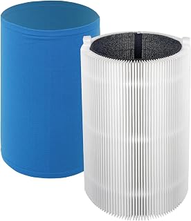 SPARES2GO Kit de Filtros para Blueair Purificador de Aire con Funda de Carbón HEPA Blue Pure 411 3210 Joy S