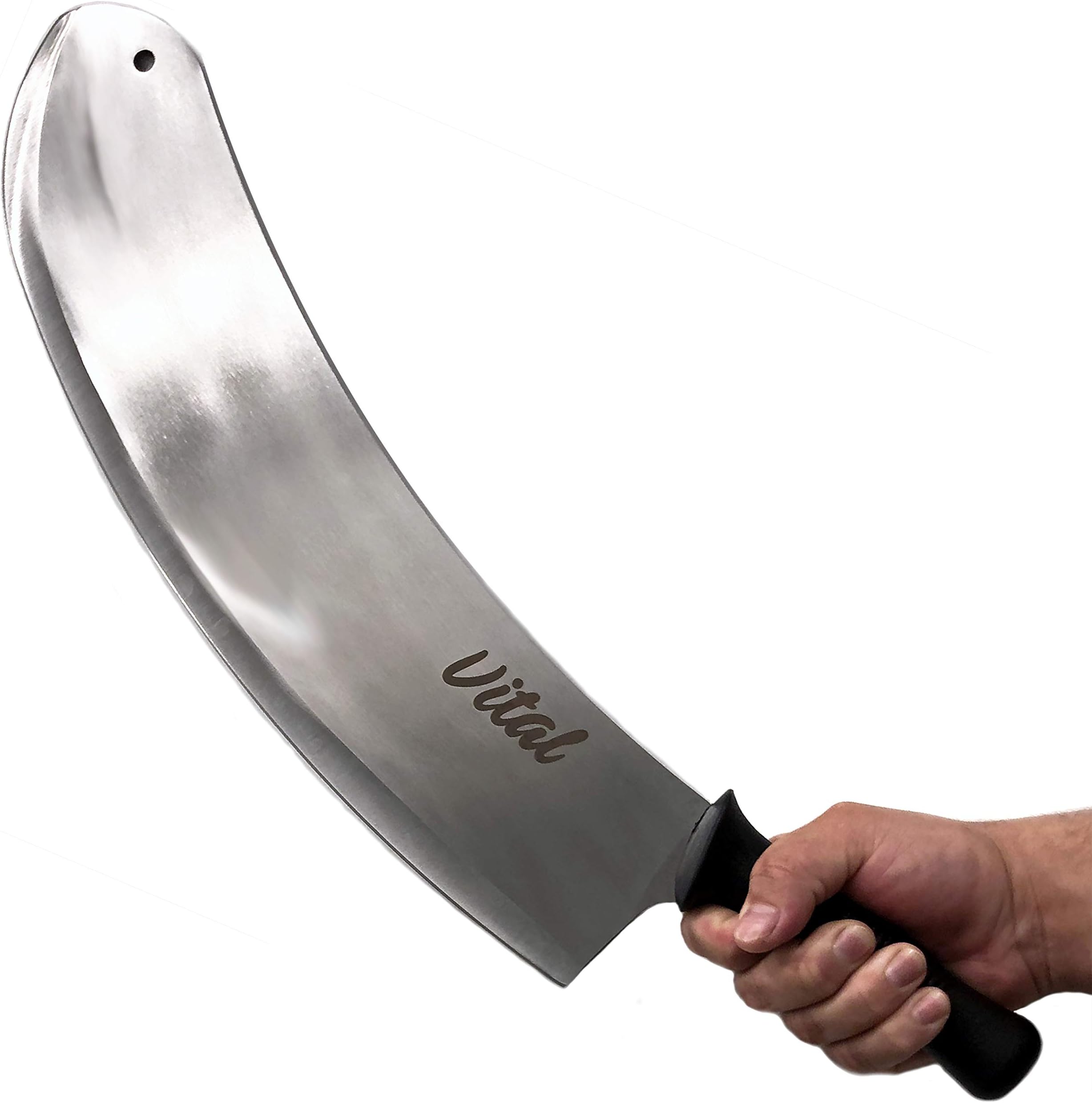 JUSTSWAG Turkish Mincing Knife by Vital Provisions | 24 Inch High Carbon Stainless Steel Knife