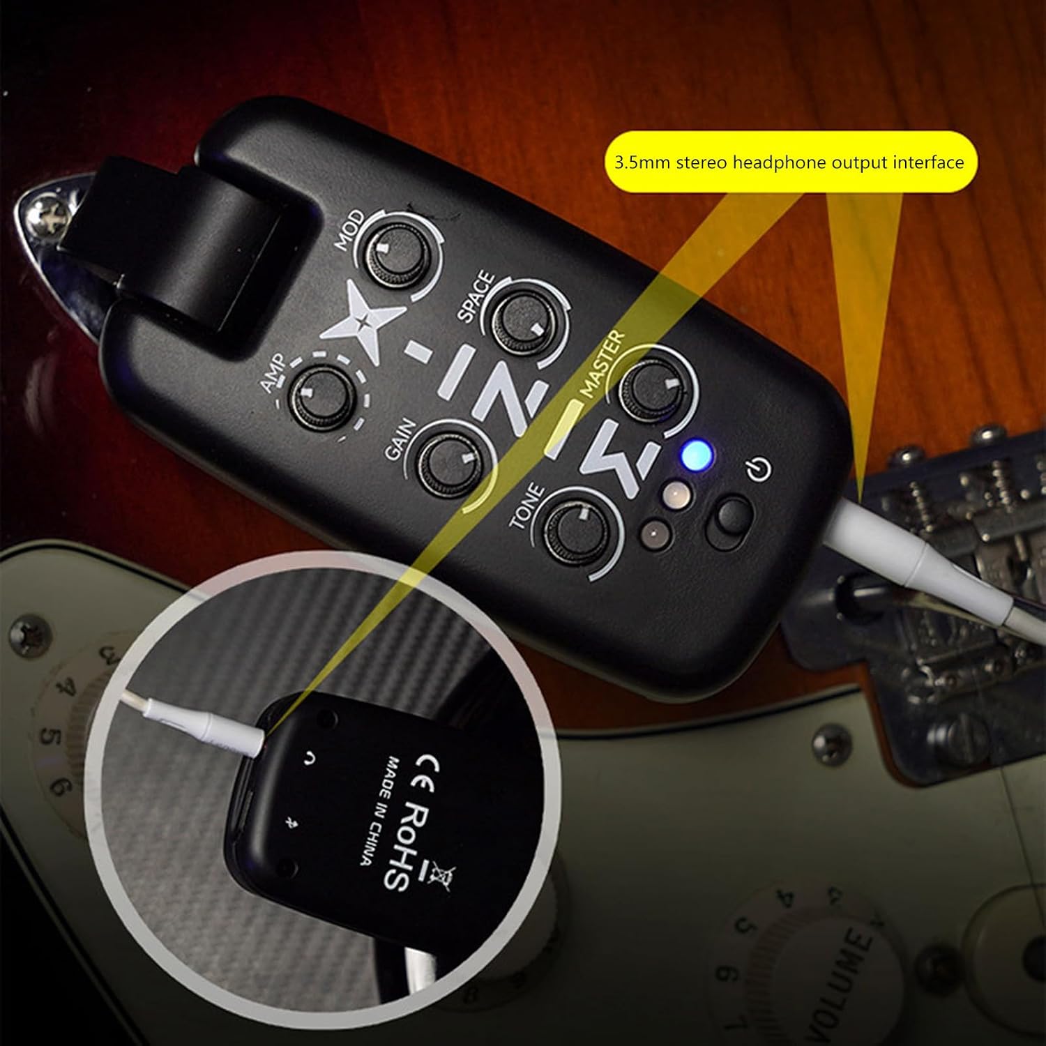 Compact Guitar Amps Multi Effects Processor Plug in Design for Electric Guitar with Sound and Portable Practice