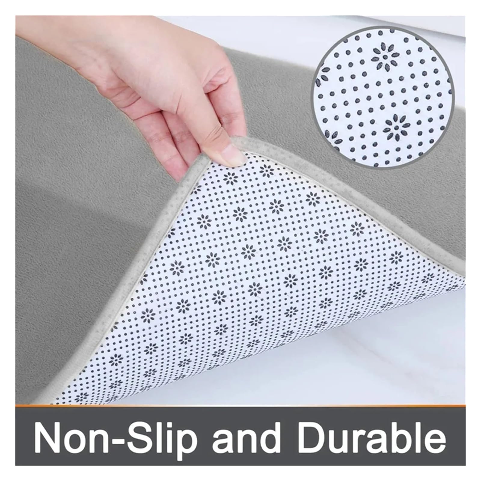 Tapis de salle de bain antidérapant en mousse à mémoire de forme, super absorbant et lavable, pour salon et chambre à coucher, tapis doux pour décoration de douche