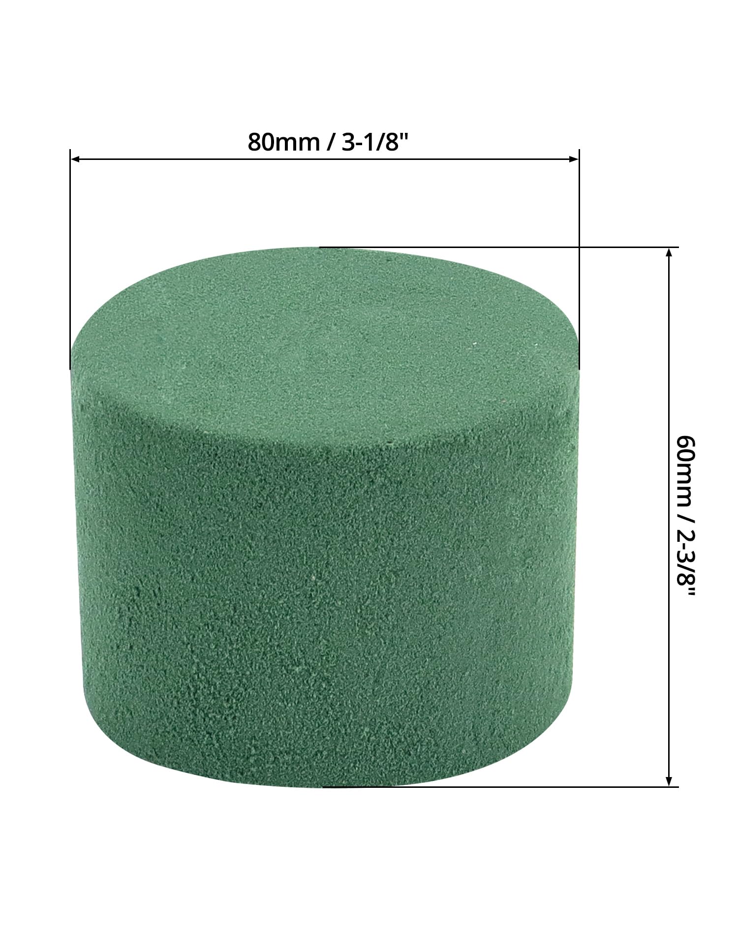 TAFACE 4 Pezzi di Schiuma di Fiori Rotonda, Bagnata e Asciutta, per Bouquet e Composizioni Floreali, Matrimoni e Negozi (Verde