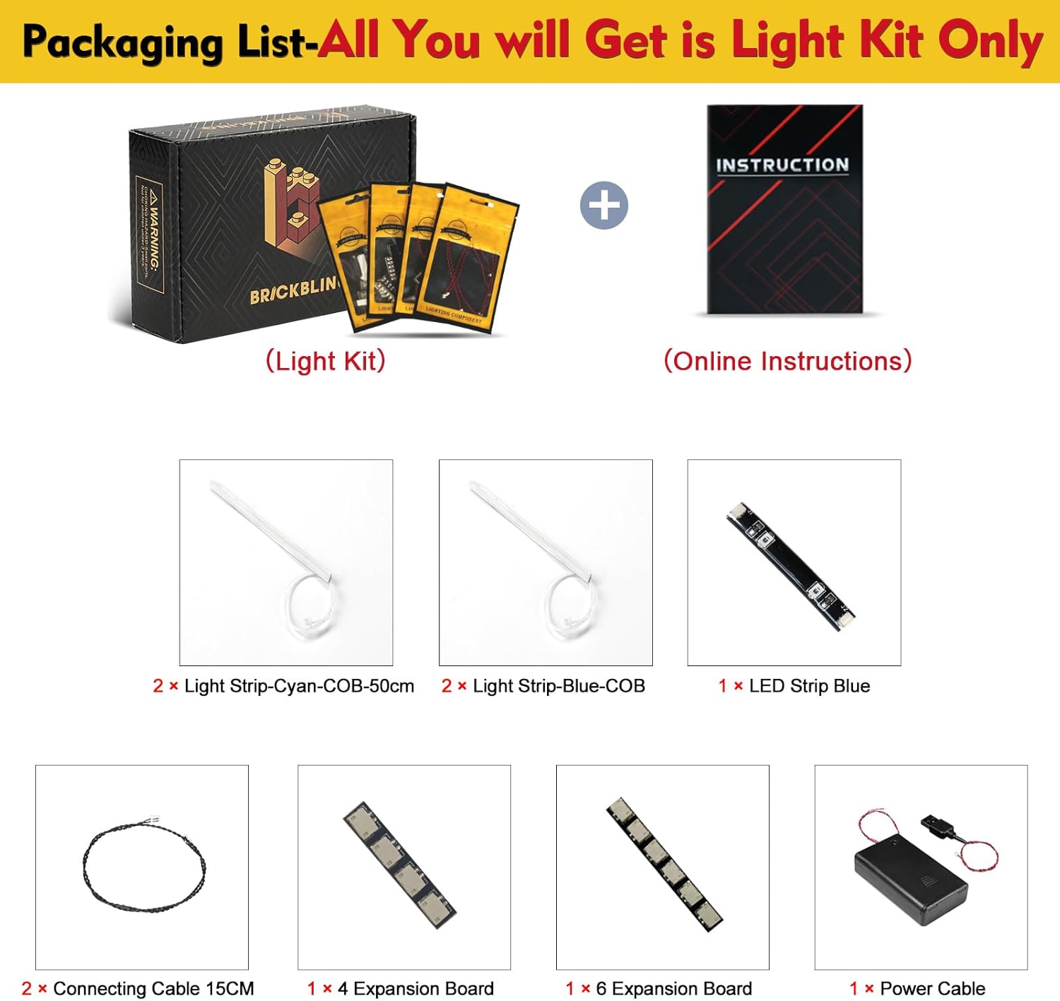 BrickBling Light Kit Compatible with Lego Minifigure Vending Machine 21358-Classic Version (Excluding Bricks)