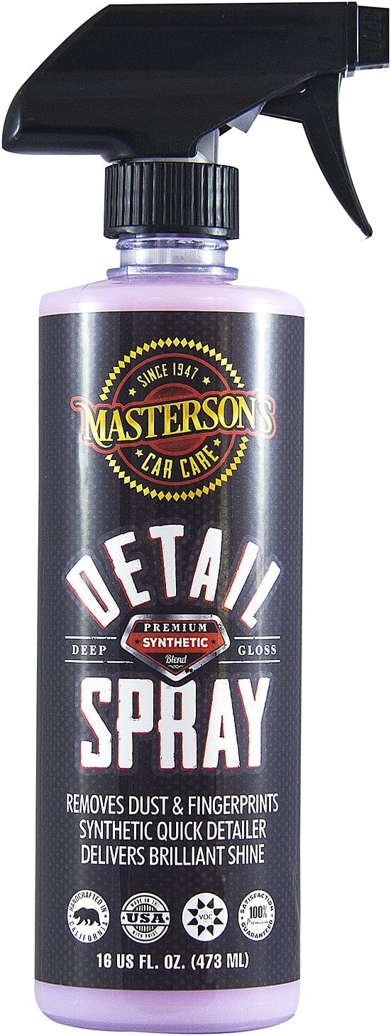 MASTERSON'S CAR CARE MCC_103_128 Detail Spray - Anti Static Sprayable Detailer for Cars, Trucks, Motorcycles, RV, Apartments - Removes Dust, Dirt, Fingerprints Instantly (1 Gallon)