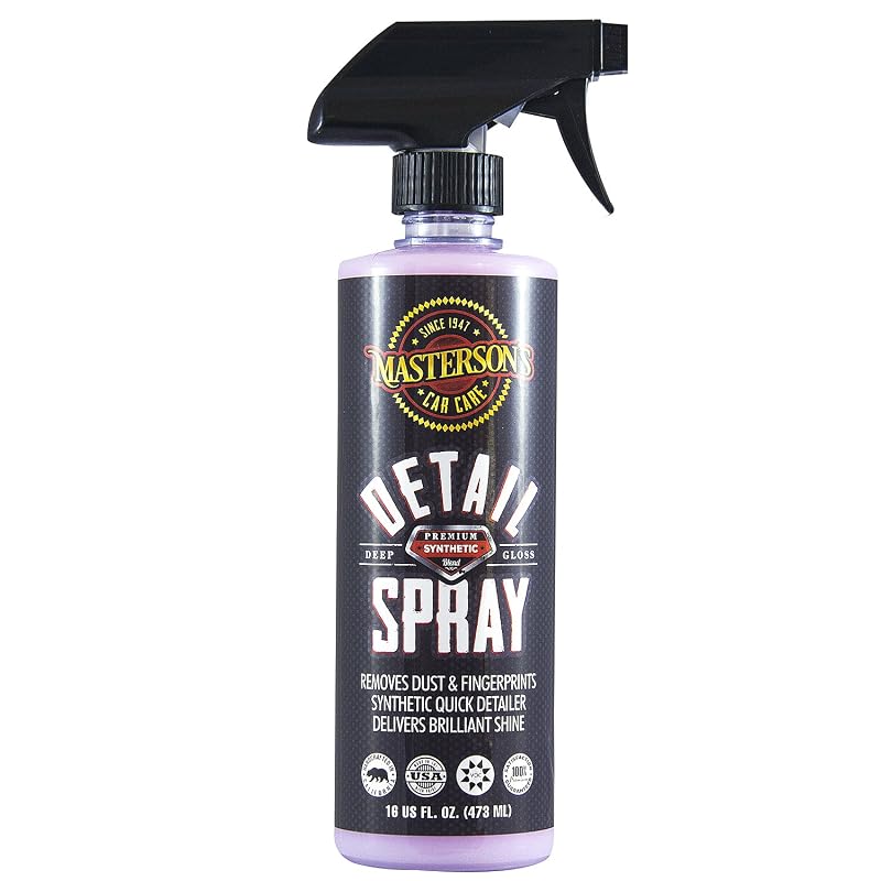 Detailer Spray Automotivo Sintético MASTERSON'S CAR CARE MCC_103_128 para Brilho e Limpeza, Frasco de 473 mL