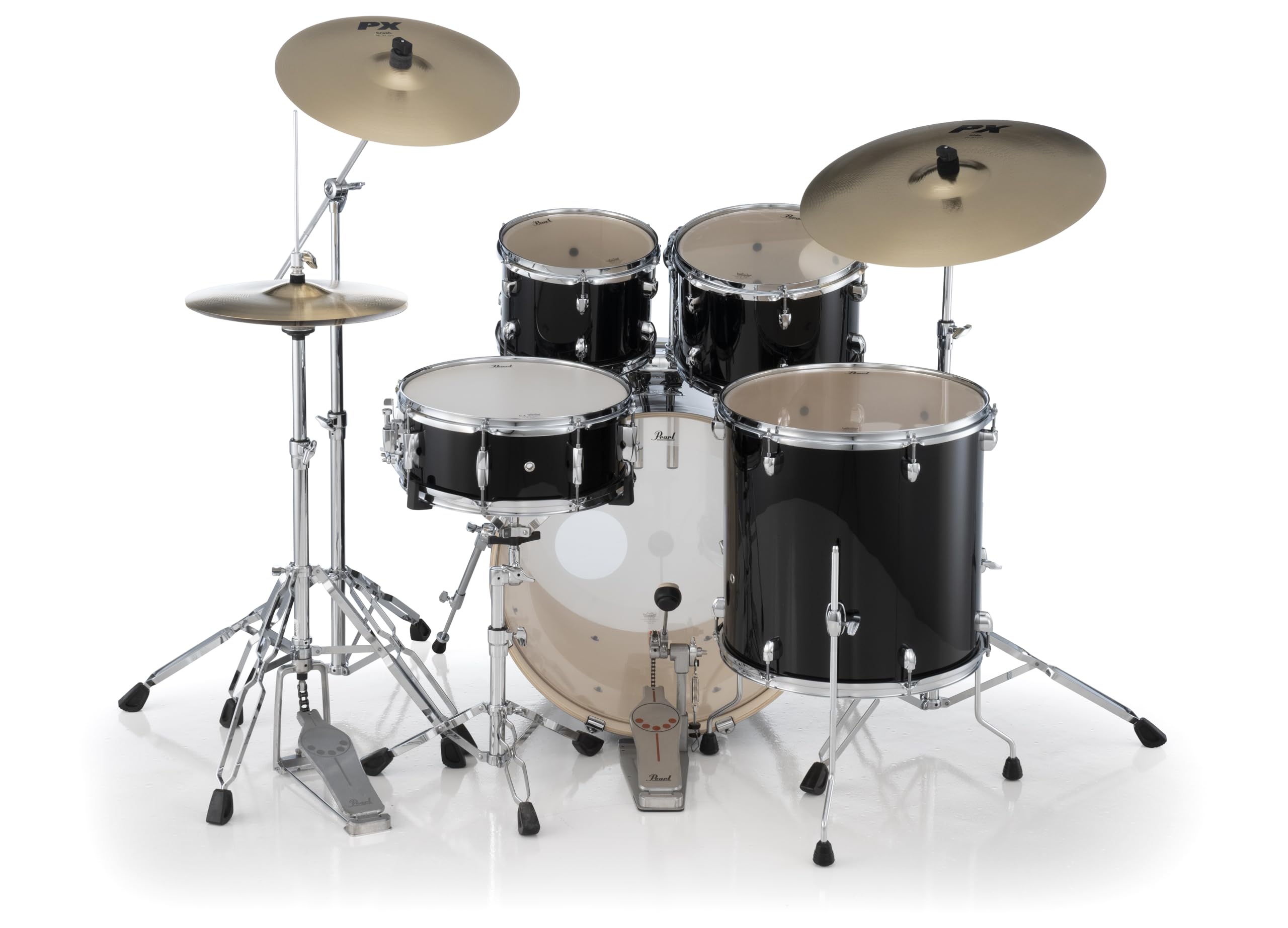 Amazon.com: Pearl Export 5 PieceDrum Set Jet Black with Hardware