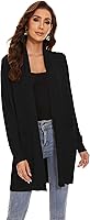 Vista 4 de Huuloo Women's Open Front Long Shawl Cardigan Sweater with Pockets